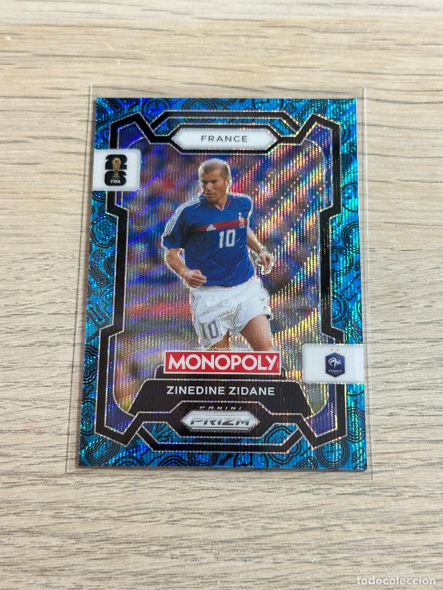 Cartes &agrave; collectionner de Football: ZINEDINE ZIDANE 9 FRANCIA AZUL BLUE BROADWAY WORLD CUP 2026 PANINI PRIZM MONOPOLY
