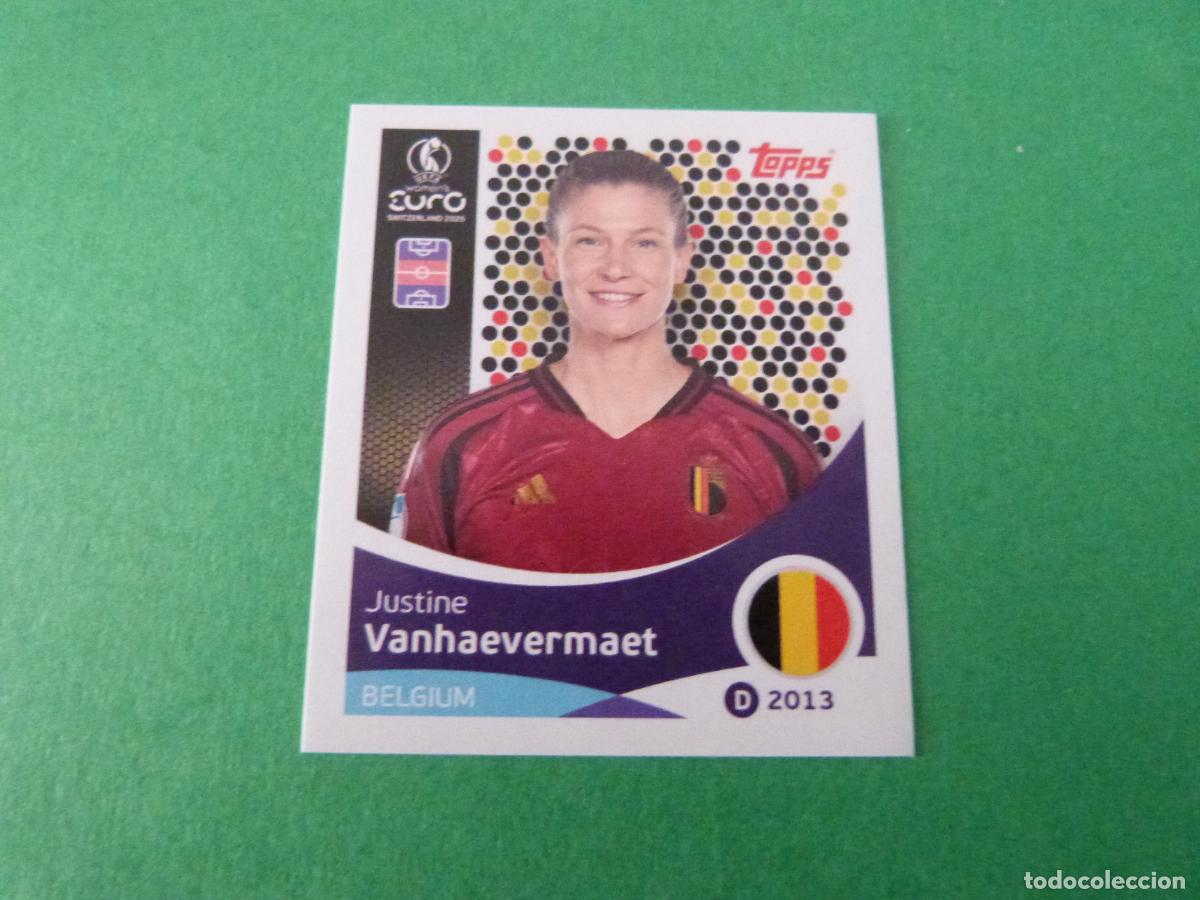 Cartes &agrave; collectionner de Football: CROMO FUTBOL VANHAEVERMAET BELGICA SIN PEGAR N&ordm; 137 EUROCOPA EURO FEMENINA SUIZA 2025 TOPPS