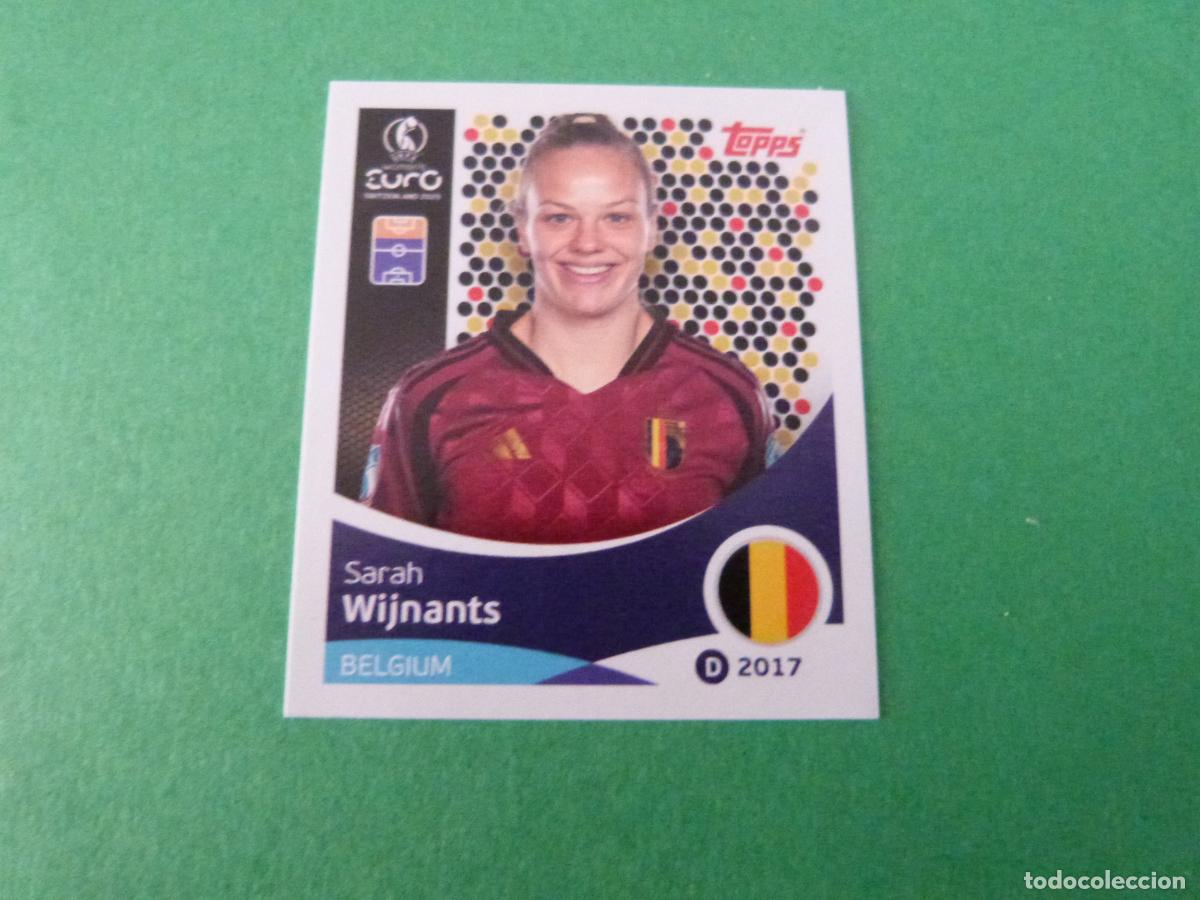Cromos de F&uacute;tbol: CROMO FUTBOL WIJNANTS BELGICA SIN PEGAR N&ordm; 140 EUROCOPA EURO FEMENINA SUIZA 2025 TOPPS