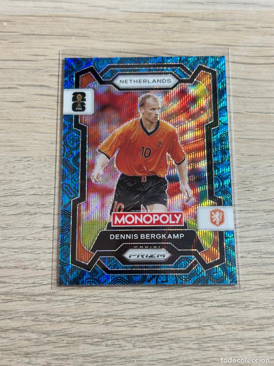 Cromos de F&uacute;tbol: DENNIS BERGKAMP 74 HOLANDA AZUL BLUE BROADWAY WORLD CUP 2026 PANINI PRIZM MONOPOLY