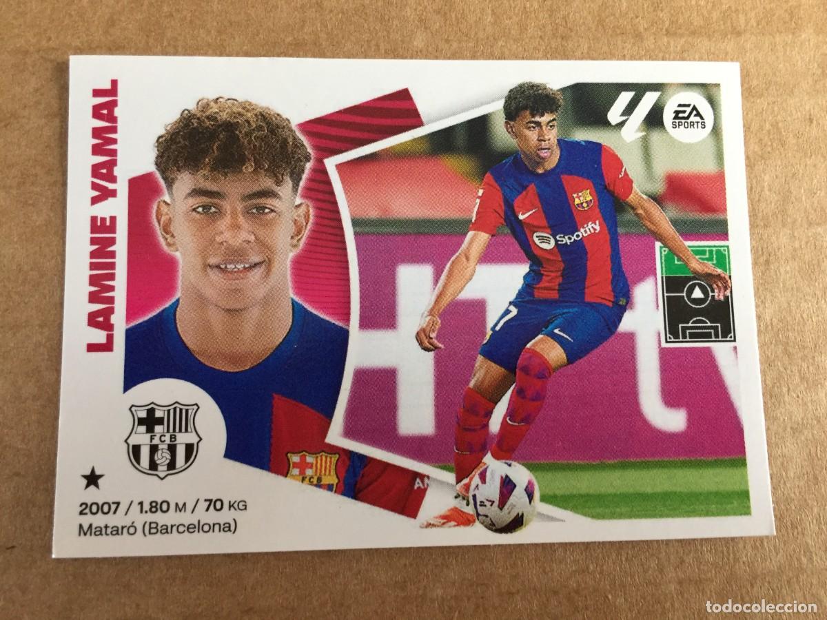 Cromos de F&uacute;tbol: LIGA ESTE 2023 2024 / 23 24 LAMINE YAMAL COLOCA 19 BIS ROOKIE BARCELONA