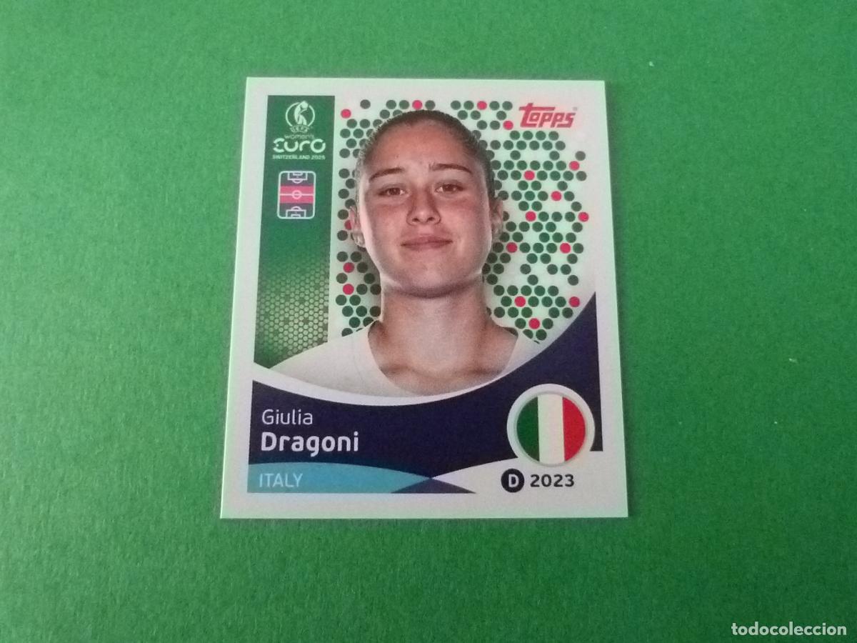 Cromos de F&uacute;tbol: CROMO FUTBOL DRAGONI ITALIA SIN PEGAR N&ordm; 150 EUROCOPA EURO FEMENINA SUIZA 2025 TOPPS