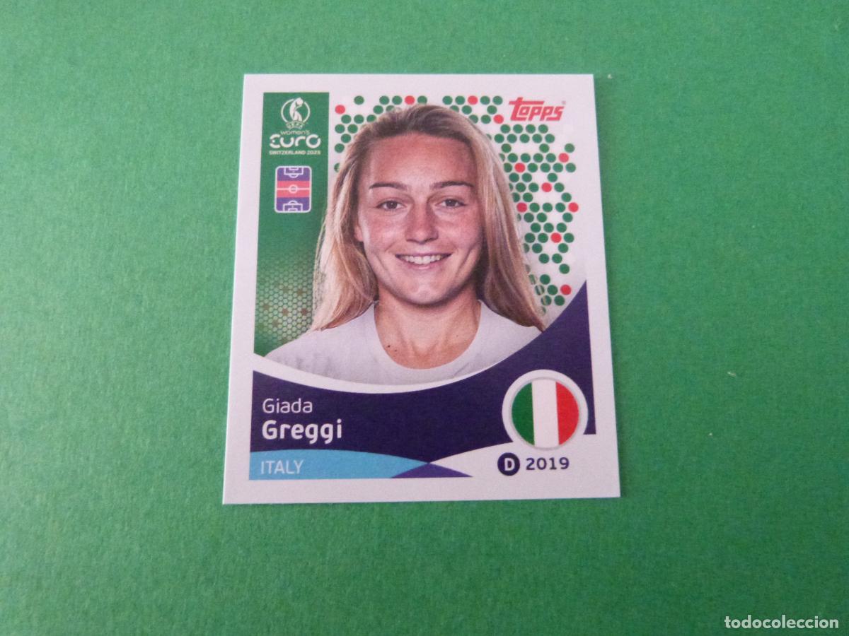 Cromos de F&uacute;tbol: CROMO FUTBOL GREGGI ITALIA SIN PEGAR N&ordm; 151 EUROCOPA EURO FEMENINA SUIZA 2025 TOPPS
