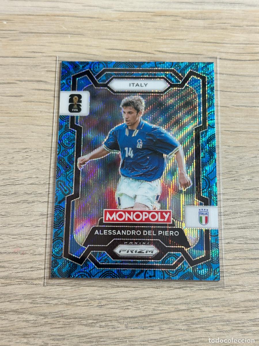 Cromos de F&uacute;tbol: ALESSANDRO DEL PIERO 39 ITALIA AZUL BLUE BROADWAY WORLD CUP 2026 PANINI PRIZM MONOPOLY