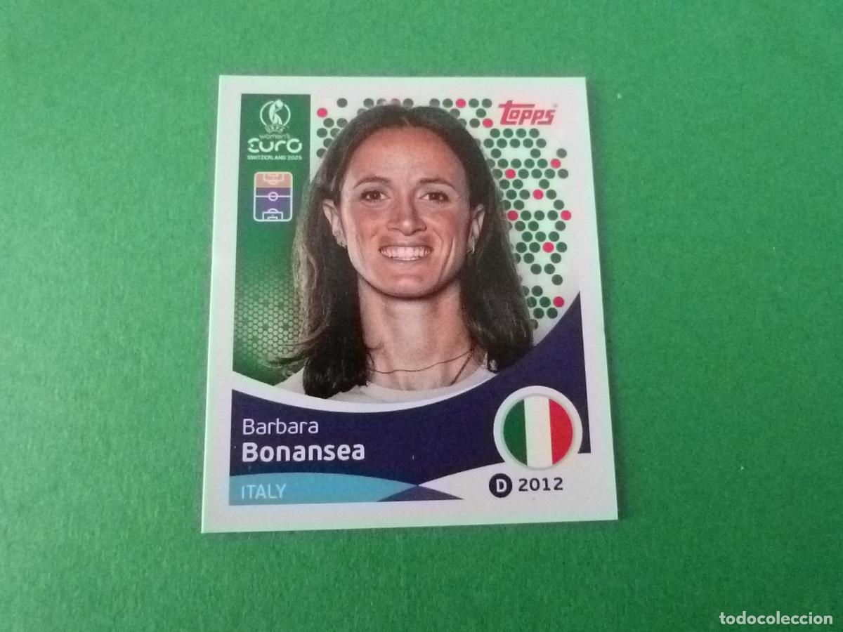 Cromos de F&uacute;tbol: CROMO FUTBOL BONANSEA ITALIA SIN PEGAR N&ordm; 155 EUROCOPA EURO FEMENINA SUIZA 2025 TOPPS