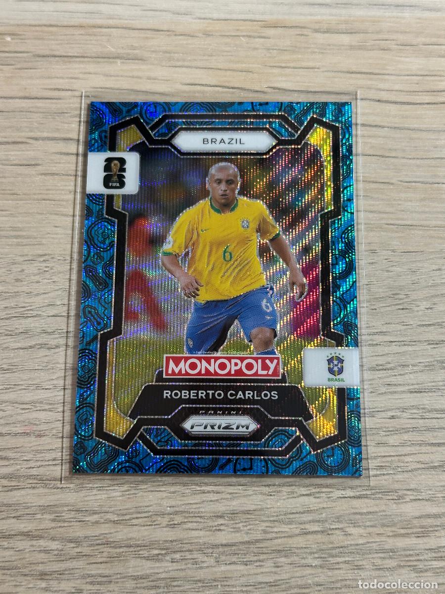 Cromos de F&uacute;tbol: ROBERTO CARLOS 17 BRASIL AZUL BLUE BROADWAY WORLD CUP 2026 PANINI PRIZM MONOPOLY