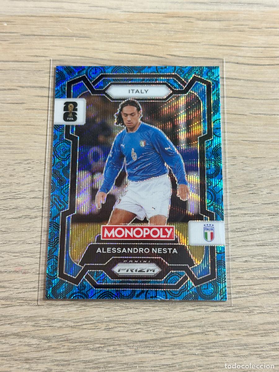Cromos de F&uacute;tbol: ALESSANDRO NESTA 34 ITALIA AZUL BLUE BROADWAY WORLD CUP 2026 PANINI PRIZM MONOPOLY