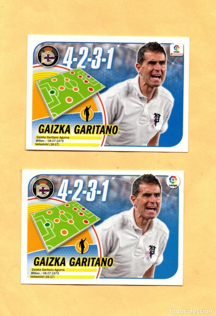 Cromos de F&uacute;tbol: EDICIONES ESTE 2016-2017 GAIZKA GARITANO 14 LOGO ANTIGUO Y NUEVO R.C.D. CORU&Ntilde;A 16/17 NUEVO SOBRE