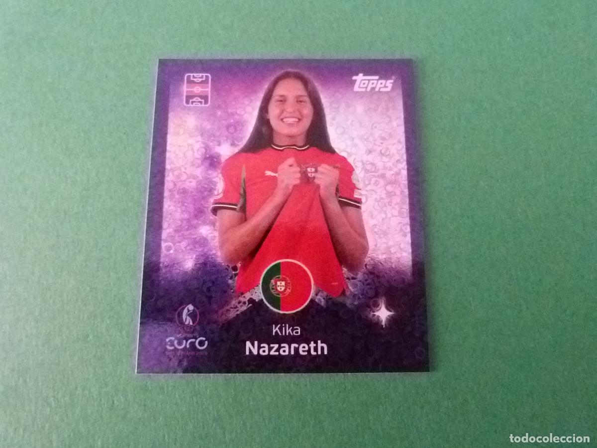 Cartes &agrave; collectionner de Football: CROMO FUTBOL NAZARETH PORTUGAL SIN PEGAR N&ordm; 168 EUROCOPA EURO FEMENINA SUIZA 2025 TOPPS