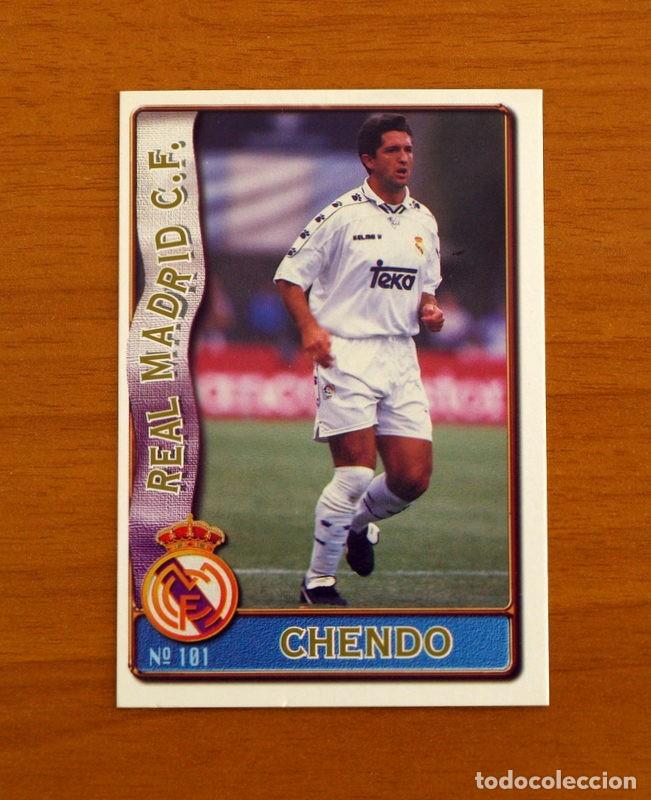 Cromos de F&uacute;tbol: Real Madrid -N&ordm; 101 Chendo -Mundicromo Las Fichas de la Liga de F&uacute;tbol 1996-1997-96-97