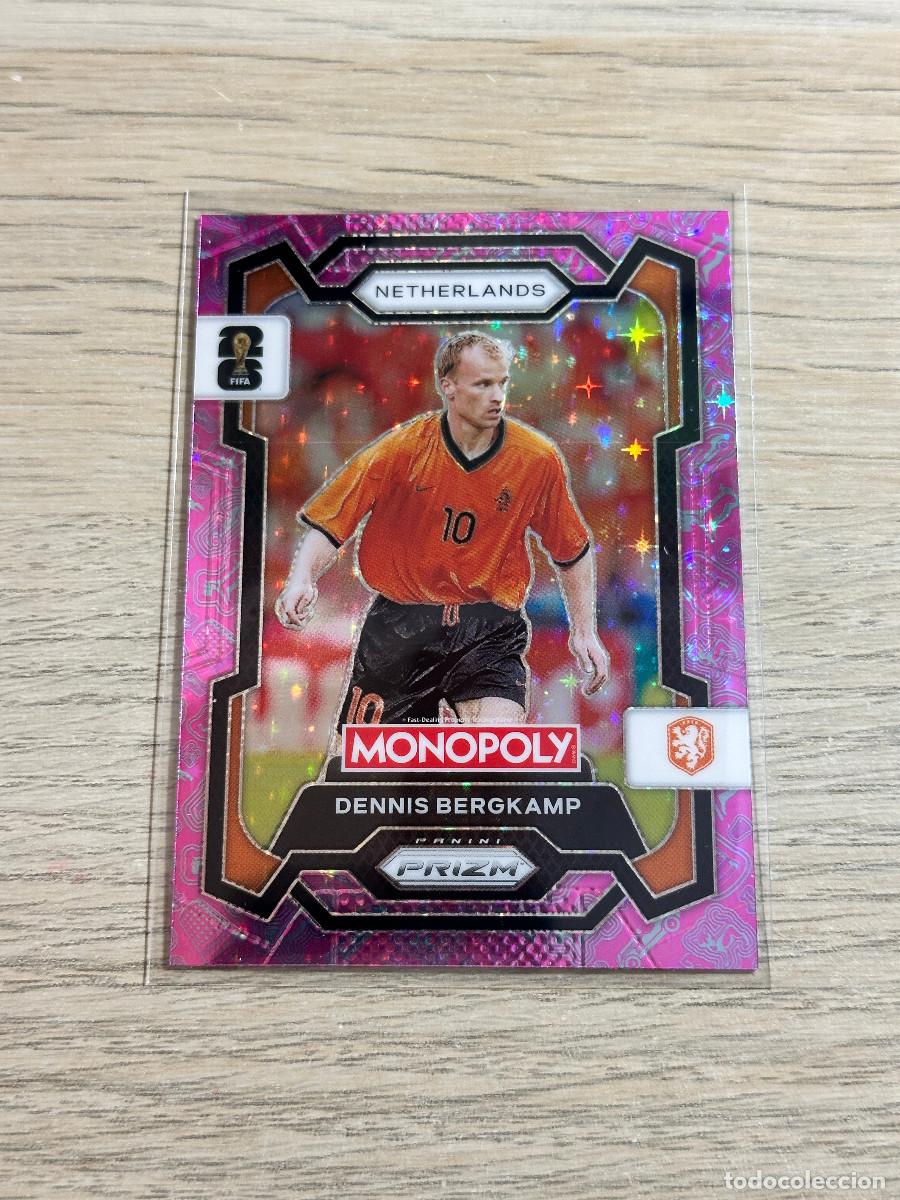 Cromos de F&uacute;tbol: DENNIS BERGKAMP 74 HOLANDA PINK STARS SPARKLE WORLD CUP 2026 PANINI PRIZM MONOPOLY
