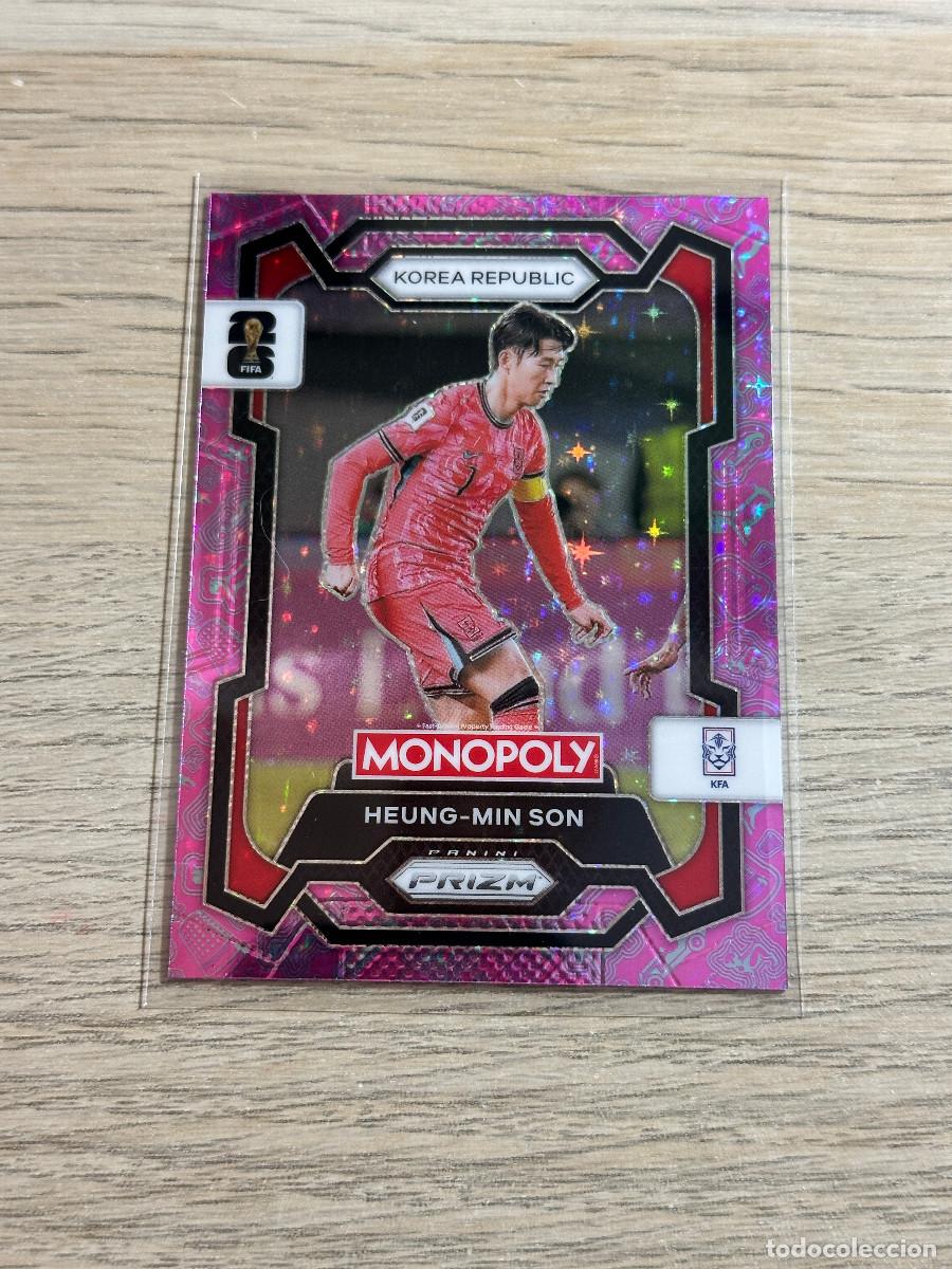 Cromos de F&uacute;tbol: HEUNG-MIN SON 83 KOREA PINK STARS SPARKLE WORLD CUP 2026 PANINI PRIZM MONOPOLY