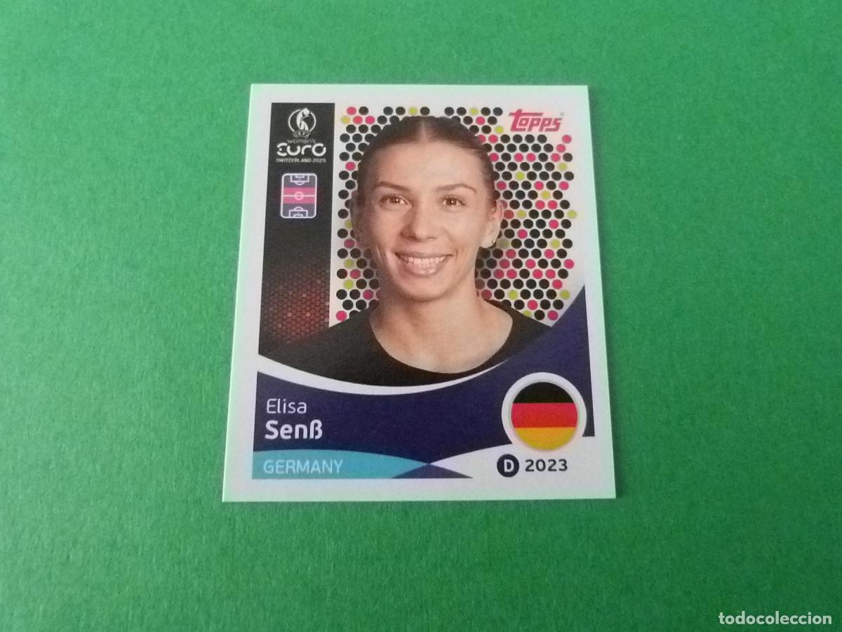 Cromos de F&uacute;tbol: CROMO FUTBOL ELISA SENB ALEMANIA SIN PEGAR N&ordm; 183 EUROCOPA EURO FEMENINA SUIZA 2025 TOPPS
