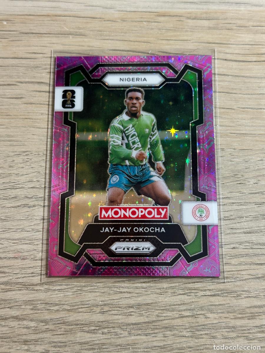 Cromos de F&uacute;tbol: JAY-JAY OKOCHA 82 NIGERIA PINK STARS SPARKLE WORLD CUP 2026 PANINI PRIZM MONOPOLY