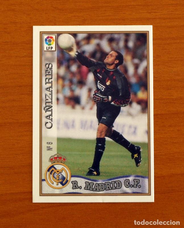 Cromos de F&uacute;tbol: Real Madrid - N&ordm; 6 Ca&ntilde;izares - Mundicromo ficha de la Liga 1997-1998, 97-98
