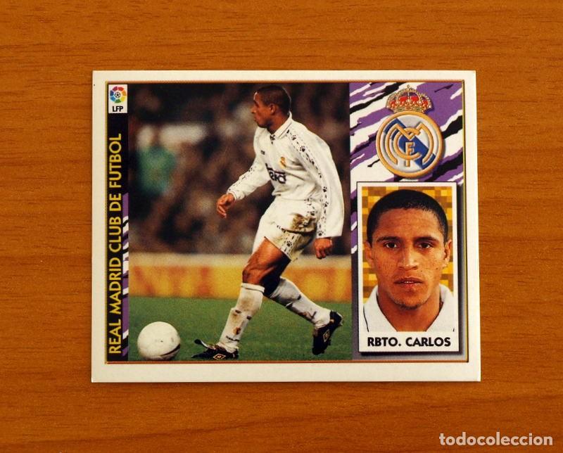 Football Stickers: Real Madrid - Roberto Carlos - Ediciones Este Liga 1997-1998, 97-98 - Nunca Pegado