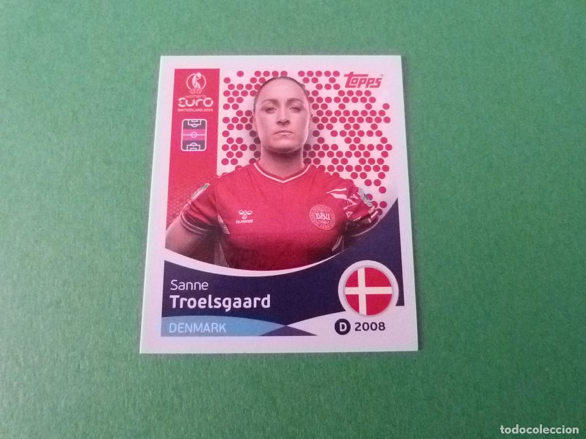 Football Stickers: CROMO FUTBOL TROELSGAARD DINAMARCA SIN PEGAR N&ordm; 217 EUROCOPA EURO FEMENINA SUIZA 2025 TOPPS