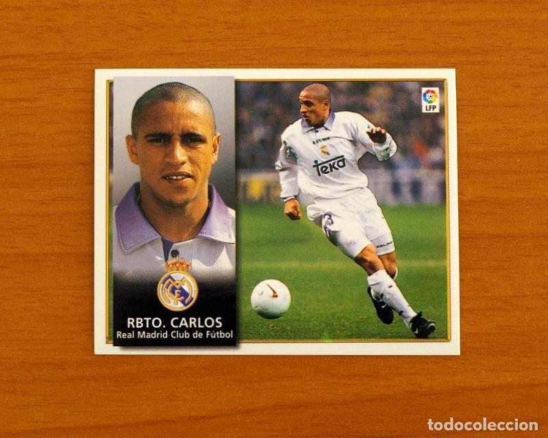 Football Stickers: Real Madrid - Roberto Carlos - Ediciones Este Liga 1998-1999, 98-99 - Nunca Pegado