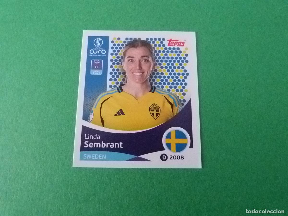 Cartes &agrave; collectionner de Football: CROMO FUTBOL SEMBRANT SUECIA SIN PEGAR N&ordm; 225 EUROCOPA EURO FEMENINA SUIZA 2025 TOPPS
