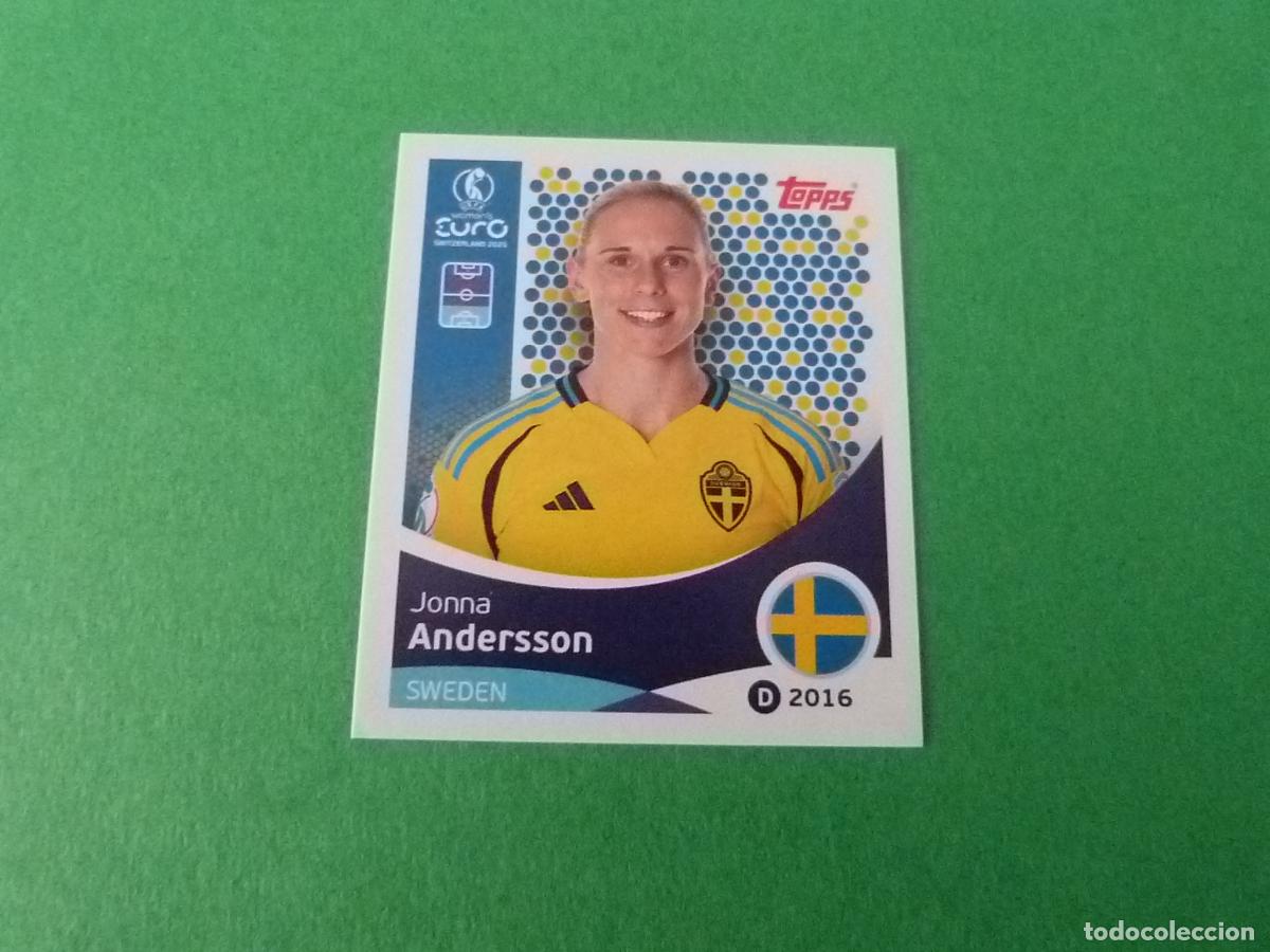 Cromos de F&uacute;tbol: CROMO FUTBOL ANDERSSON SUECIA SIN PEGAR N&ordm; 226 EUROCOPA EURO FEMENINA SUIZA 2025 TOPPS