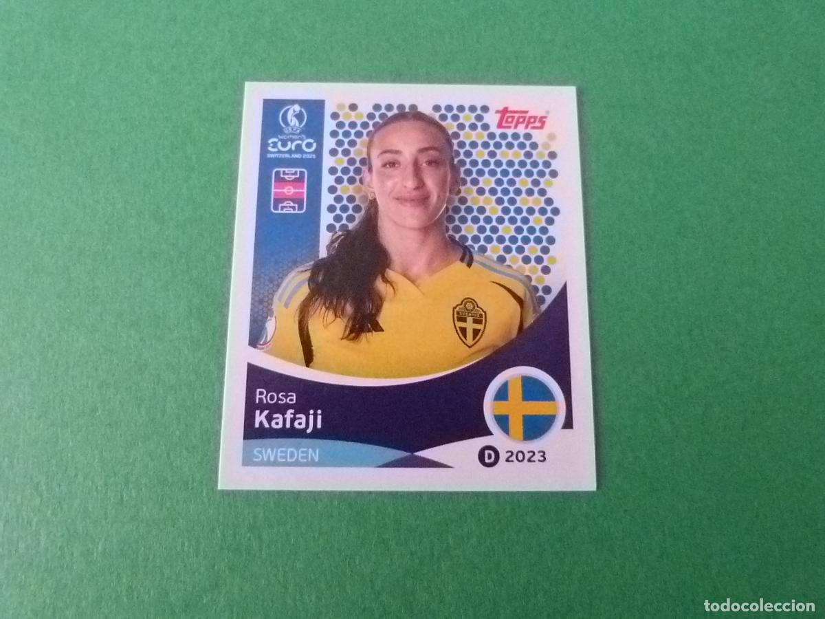 Football Stickers: CROMO FUTBOL KAFAJI SUECIA SIN PEGAR N&ordm; 231 EUROCOPA EURO FEMENINA SUIZA 2025 TOPPS