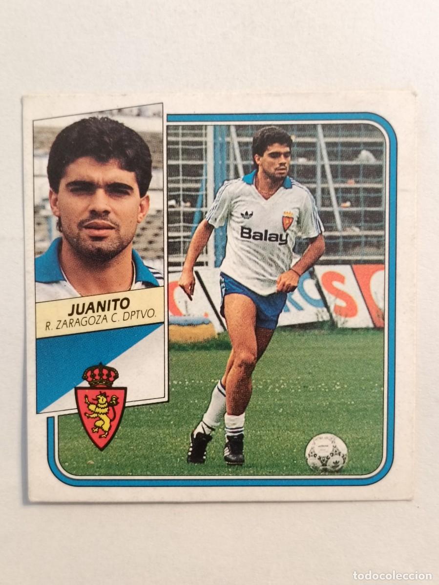 Football Stickers: JUANITO REAL ZARAGOZA LIGA 89/90 ESTE