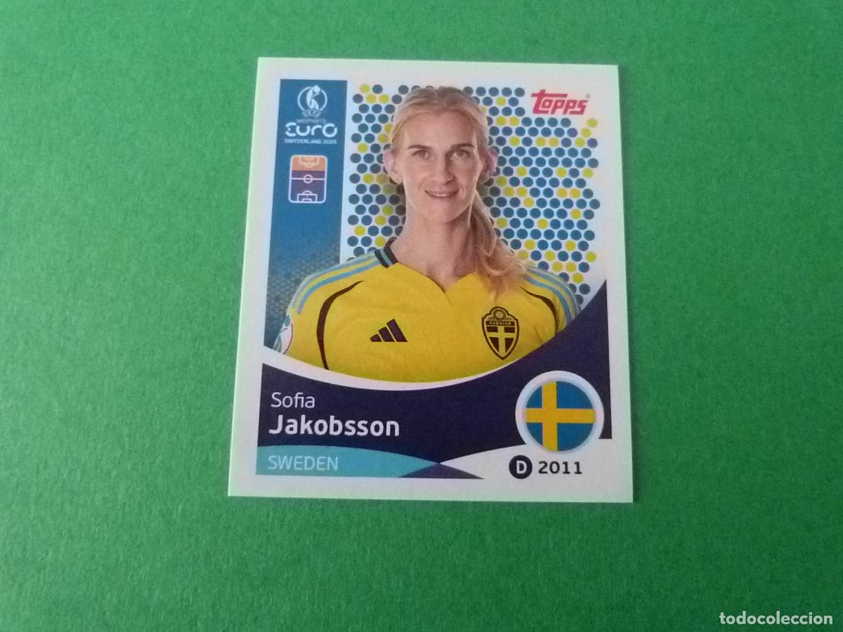 Football Stickers: CROMO FUTBOL JAKOBSSON SUECIA SIN PEGAR N&ordm; 235 EUROCOPA EURO FEMENINA SUIZA 2025 TOPPS