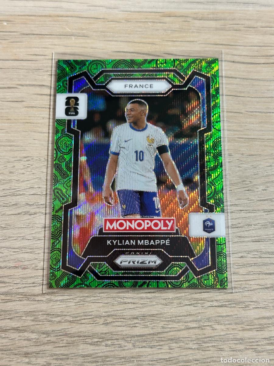 Cromos de F&uacute;tbol: KYLIAN MBAPPE 7 FRANCIA GREEN WORLD CUP 2026 PANINI PRIZM MONOPOLY