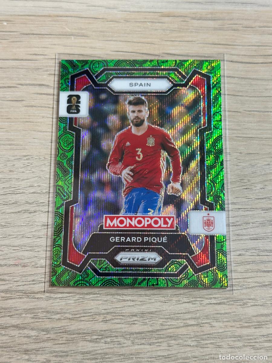 Cromos de F&uacute;tbol: GERARD PIQUE 46 ESPA&Ntilde;A GREEN WORLD CUP 2026 PANINI PRIZM MONOPOLY