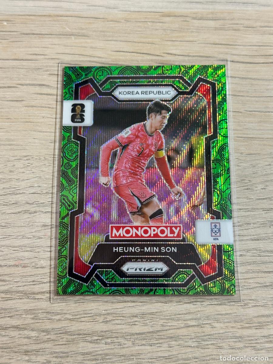 Cromos de F&uacute;tbol: HEUNG-MIN SON 83 KOREA GREEN WORLD CUP 2026 PANINI PRIZM MONOPOLY