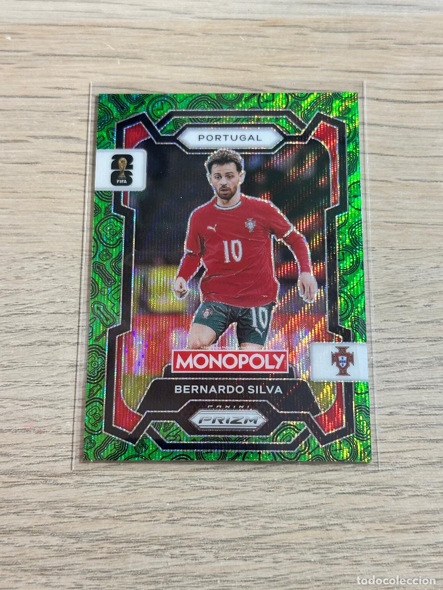 Cromos de F&uacute;tbol: BERNARDO SILVA 33 PORTUGAL GREEN WORLD CUP 2026 PANINI PRIZM MONOPOLY
