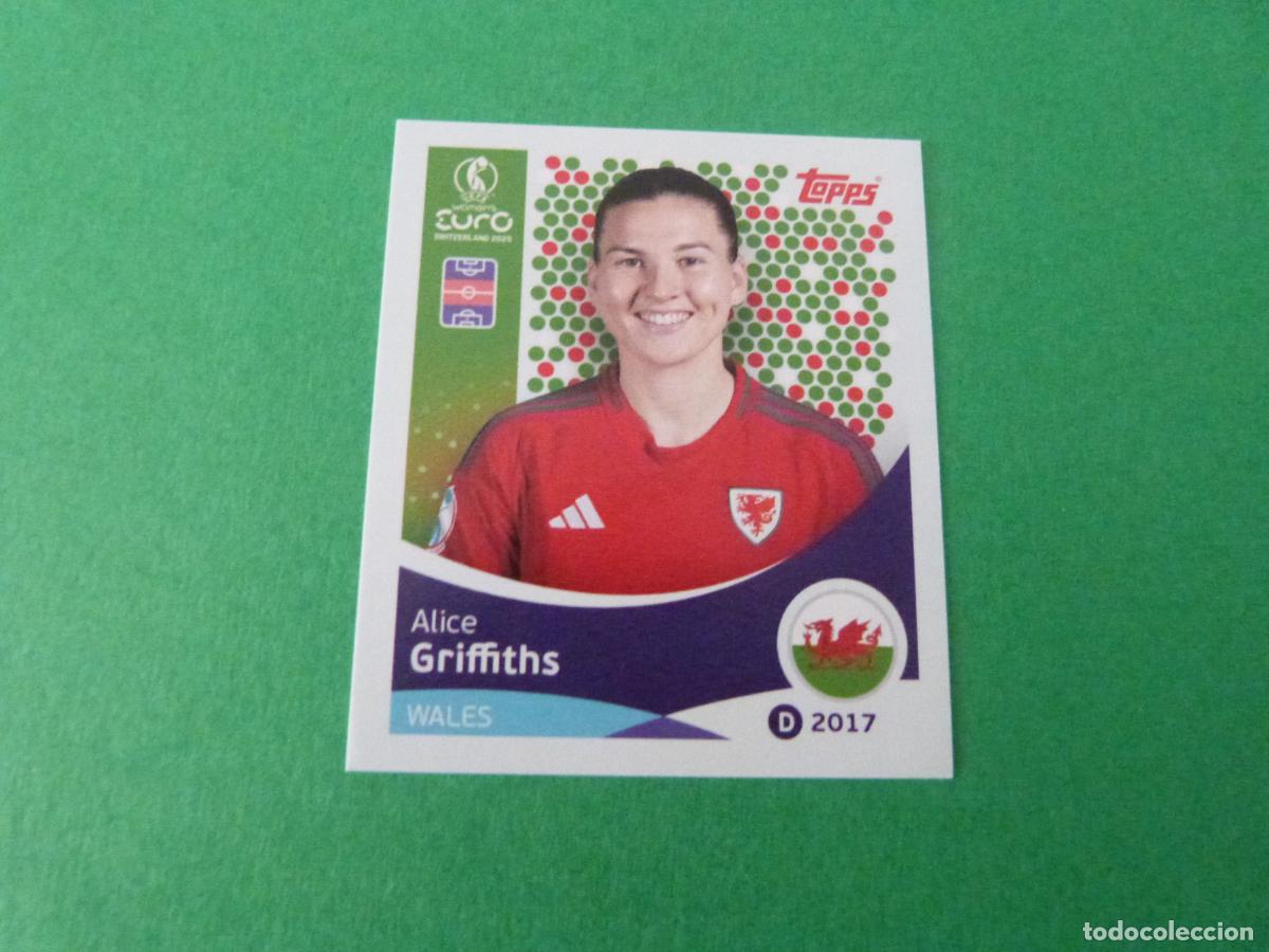 Cromos de F&uacute;tbol: CROMO FUTBOL GRIFFITHS GALES SIN PEGAR N&ordm; 279 EUROCOPA EURO FEMENINA SUIZA 2025 TOPPS