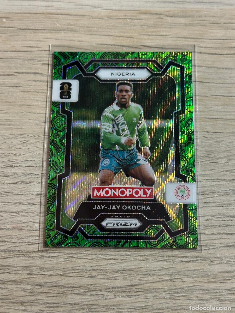 Cromos de F&uacute;tbol: JAY-JAY OKOCHA GREEN WORLD CUP 2026 PANINI PRIZM MONOPOLY