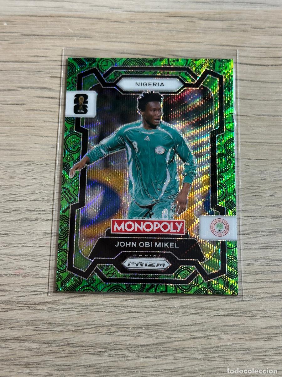 Cromos de F&uacute;tbol: JOHN OBI MIKEL 81 NIGERIA GREEN WORLD CUP 2026 PANINI PRIZM MONOPOLY