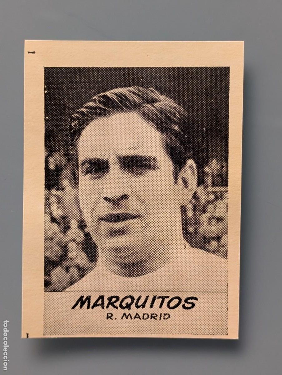 Cartes &agrave; collectionner de Football: DIFICIL CROMO VERY RARE CARD MARQUITOS REAL MADRID JORNADA DEPORTIVA 1960 FOOTBALL FUTBOL