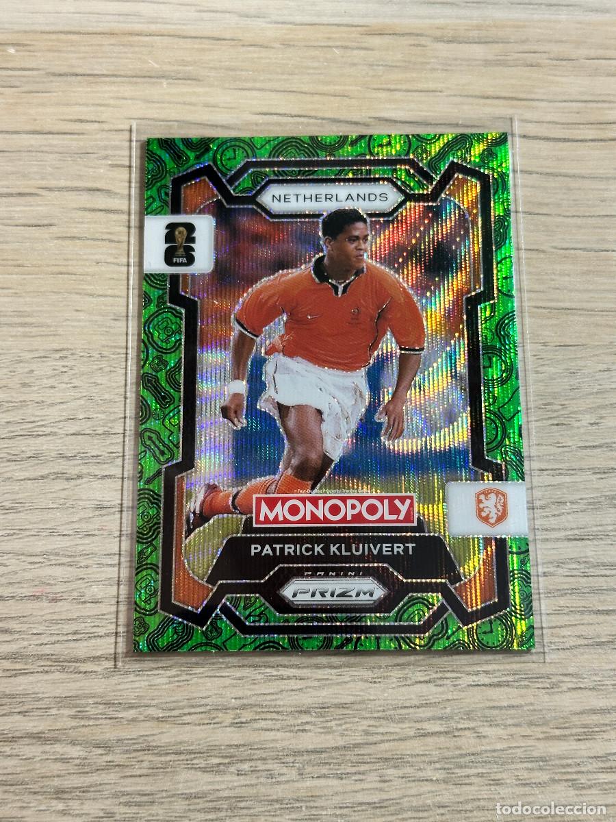 Cartes &agrave; collectionner de Football: PATRICK KLUIVERT 72 HOLANDA GREEN WORLD CUP 2026 PANINI PRIZM MONOPOLY