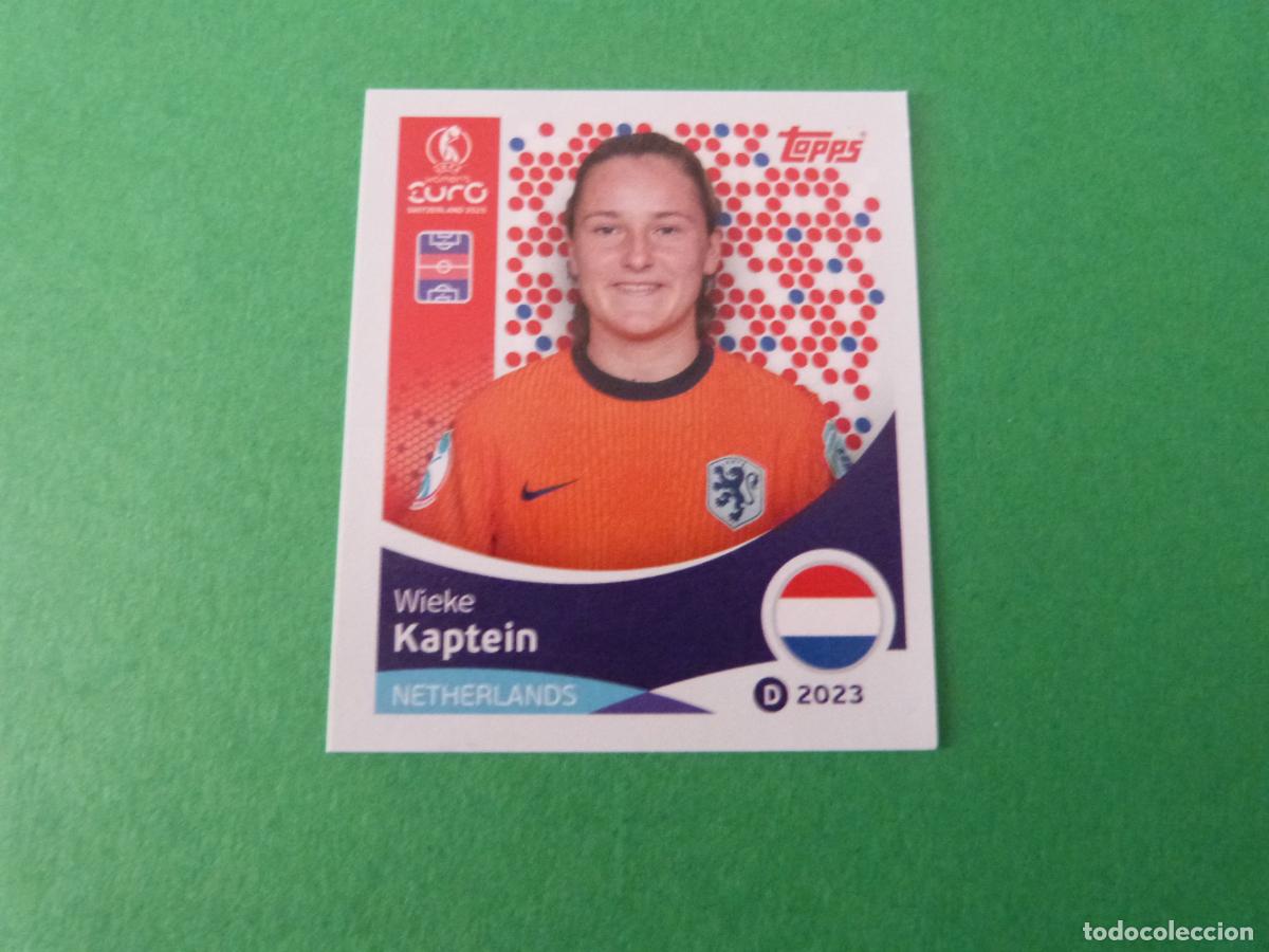 Cartes &agrave; collectionner de Football: CROMO FUTBOL KAPTEIN PAISES BAJOS SIN PEGAR N&ordm; 294 EUROCOPA EURO FEMENINA SUIZA 2025 TOPPS