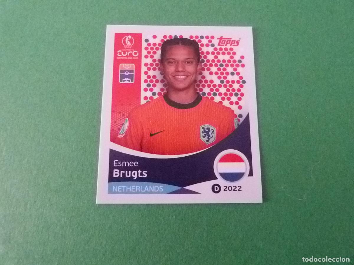 Cromos de F&uacute;tbol: CROMO FUTBOL BRUGTS PAISES BAJOS SIN PEGAR N&ordm; 299 EUROCOPA EURO FEMENINA SUIZA 2025 TOPPS
