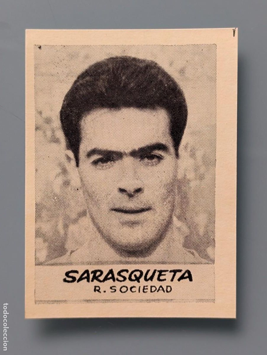 Cromos de F&uacute;tbol: DIFICIL CROMO RARE CAR SARASQUETA REAL SOCIEDAD JORNADA DEPORTIVA 1960 FOOTBALL FUTBOL SAN SEBASTIAN