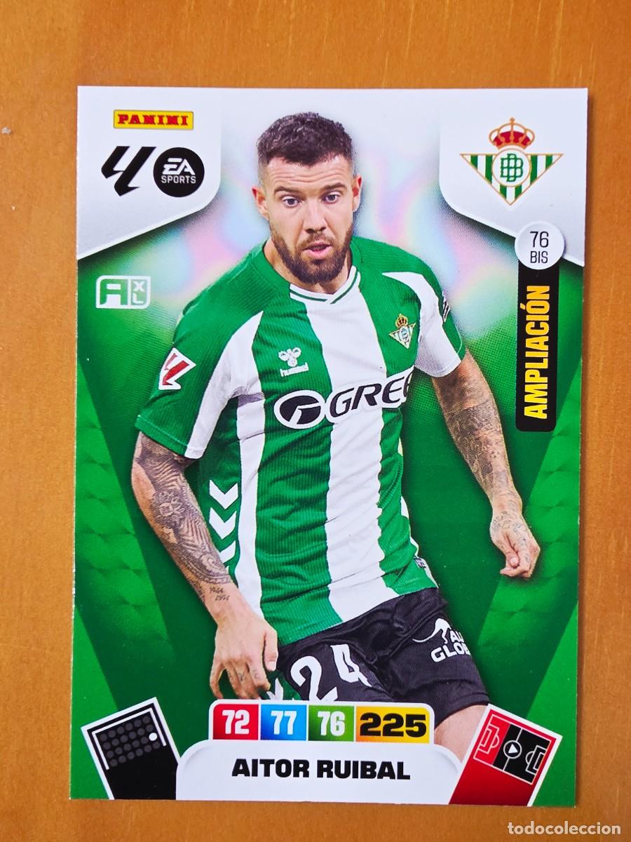 Cromos de F&uacute;tbol: 76 BIS Aitor Ruibal, Real Betis, Ampliaci&oacute;n, Panini Adrenalyn XL Liga 2025 2026 25 26