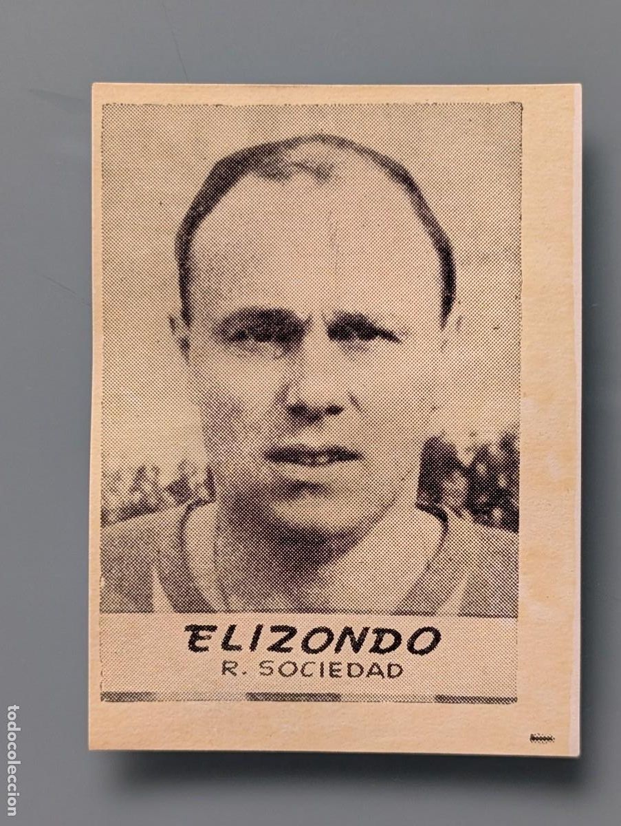Cromos de Futebol: DIFICIL CROMO RARE CARD ELIZONDO REAL SOCIEDAD JORNADA DEPORTIVA 1960 FOOTBALL FUTBOL SAN SEBASTIAN