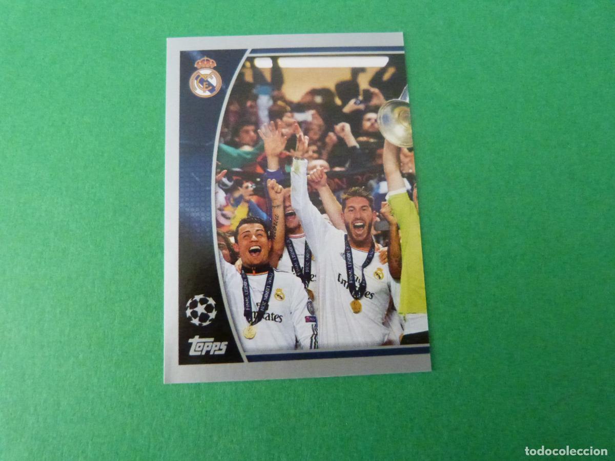 Cromos de Futebol: CROMO FUTBOL CAMPEON REAL MADRID C.F. SIN PEGAR N&ordm; 611 CHAMPIONS LEAGUE 2015-2016/15-16 TOPPS