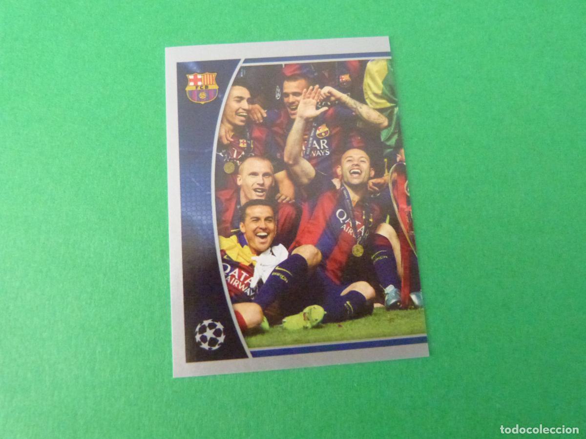 Figurine di Calcio: CROMO FUTBOL CAMPEON F.C. BARCELONA SIN PEGAR N&ordm; 609 CHAMPIONS LEAGUE 2015-2016/15-16 TOPPS