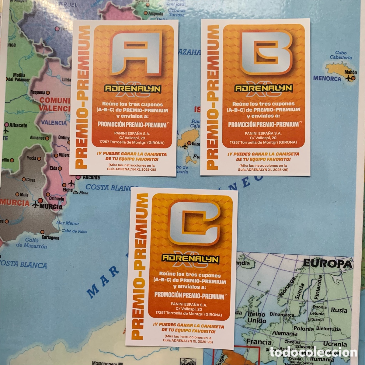 Cromos de F&uacute;tbol: letras A-B-C Edici&oacute;n limitada premium cromo adrenalyn XL 25-26 2025-2026