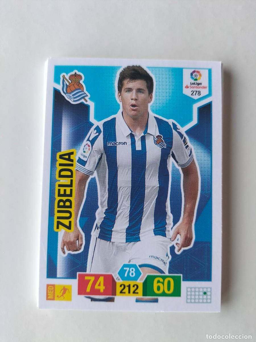Cromos de F&uacute;tbol: 1 CROMO FICHA PANINI ADRENALYN TEMPORADA 18-19 2018-2019 REAL SOCIEDAD - 278 ZUBELDIA