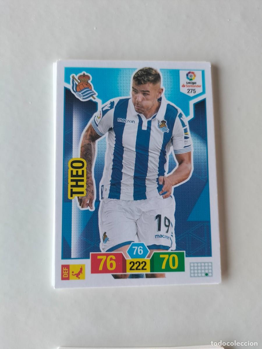Cromos de F&uacute;tbol: 1 CROMO FICHA PANINI ADRENALYN TEMPORADA 18-19 2018-2019 REAL SOCIEDAD - 275 THEO