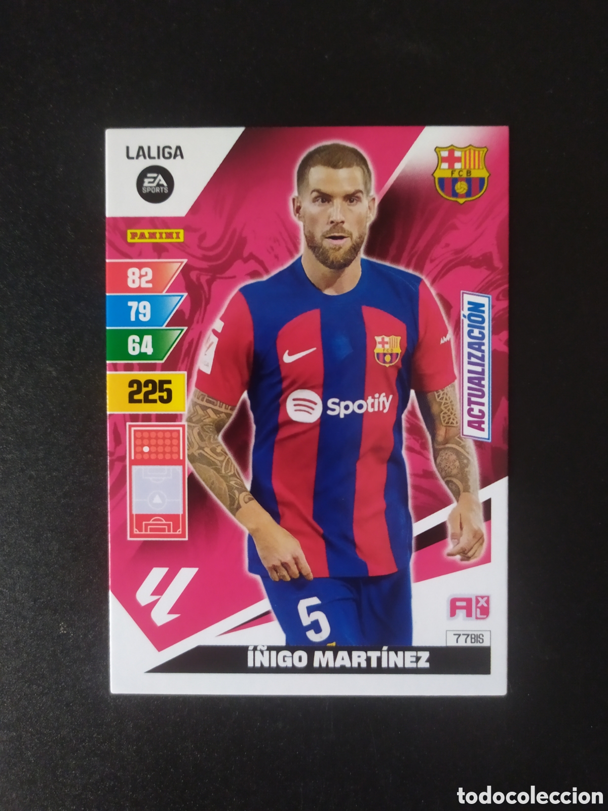 Cromos de F&uacute;tbol: Adrenalyn 2023 2024 23 24 panini I&ntilde;igo Mart&iacute;nez actualizaci&oacute;n n&deg; 77 bis Barcelona