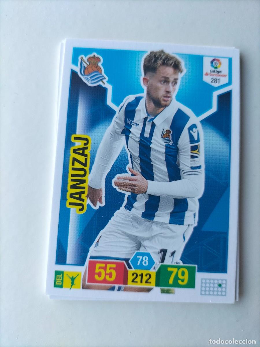 Cromos de F&uacute;tbol: 1 CROMO FICHA PANINI ADRENALYN TEMPORADA 18-19 2018-2019 REAL SOCIEDAD - 281 JANUZAJ