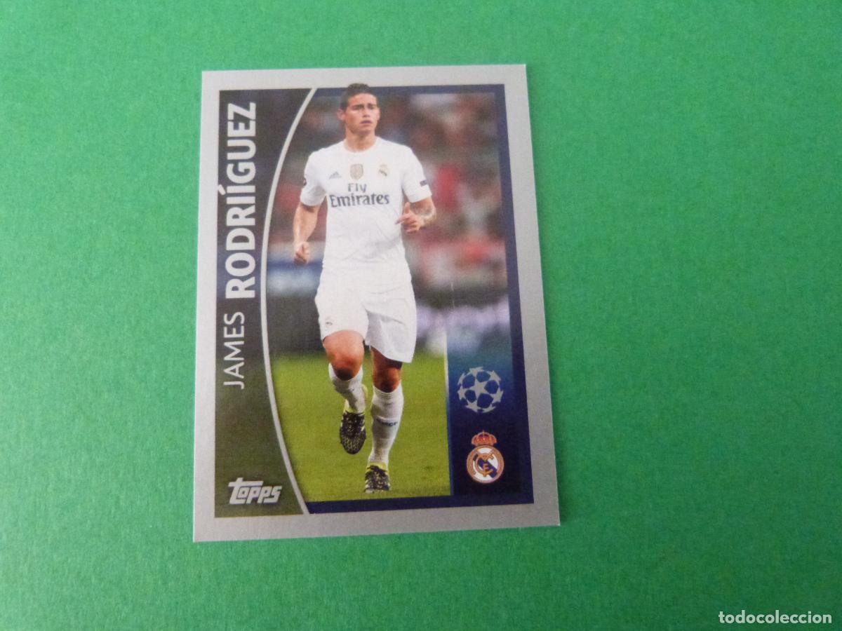 Cromos de F&uacute;tbol: CROMO FUTBOL JAMES RODRIGUEZ REAL MADRID C.F SIN PEGAR N&ordm; 576 CHAMPIONS LEAGUE 2015-2016/15-16 TOPPS