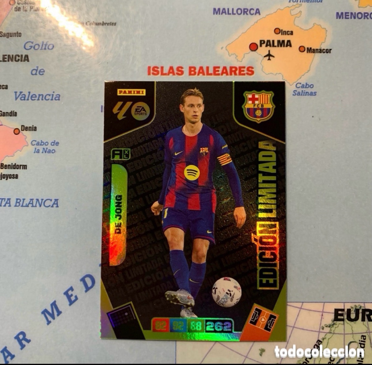Football Stickers: De jong edici&oacute;n limitada del Barcelona cromo Adrenalyn 25-26 2025-2026
